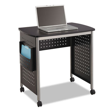 Safco® Scoot Desk, 32.25" X 22" X 30.5", Black-silver freeshipping - TVN Wholesale